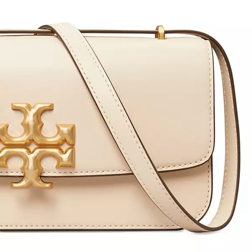 Tory Burch Cream Crossbody Bag with Gold Logo